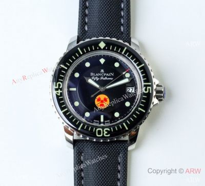 Best 1-1 Replica Blancpain Fifty Fathoms 'Tribute to Fifty Fathoms'  Watch SS Black Bezel